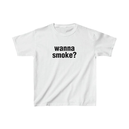 wanna smoke? (baby tee)