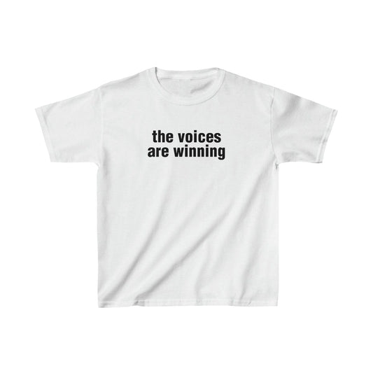 the voices are winning (baby tee)